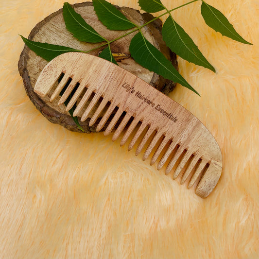Neem Detangler Comb : Small( Handmade & 100% Pure)