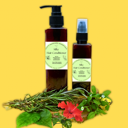 Silky Hair Conditioner Homemade with Bhringraj, Hibiscus & Rosemary