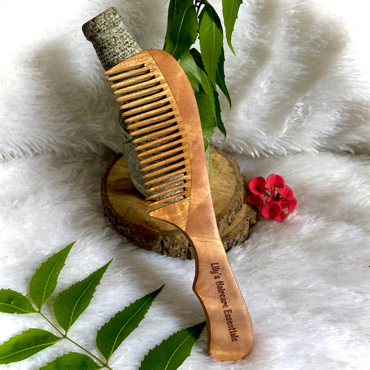 Neem Elegant Handle Comb ( Handmade & 100% Pure)